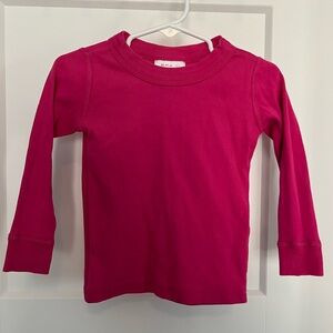 Hanna Andersson: Long John Pajama Top in Power Pink: Size US 2 / 80/85cm